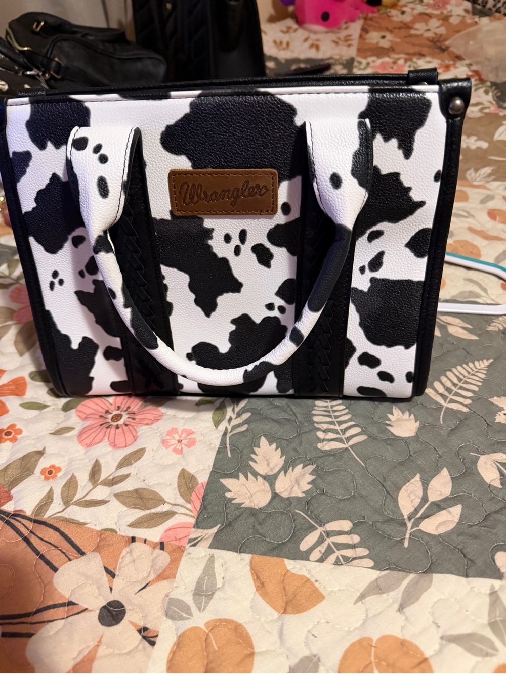 Wrangler Cow Print Crossbody Bag